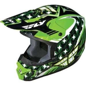  Kinetic Helmet, Green/White/Black Flash, Size Segment Youth, Size 