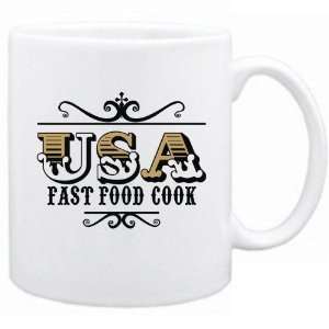  New  Usa Fast Food Cook   Old Style  Mug Occupations 