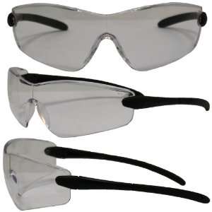 Global Vision Saturn ANSI Z87.1 Safety Glasses Black Frame Clear Lens
