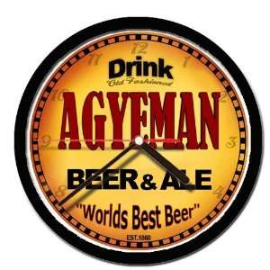  AGYEMAN beer and ale wall clock: Everything Else