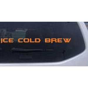 Orange 24in X 2.0in    I Cold Brew Business Car Window Wall Laptop 