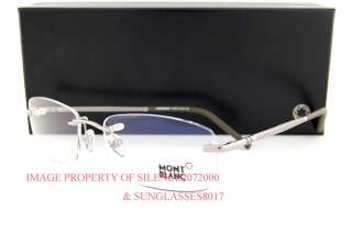 New MONT BLANC Eyeglasses Frames 253 014 RUTHENIUM Men  
