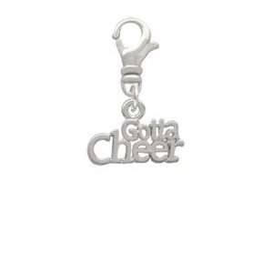  Gotta Cheer Silver Plated Clip on Charm [Jewelry 