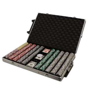   gram Poker Chip Set with Free WPT Rule Book in Rolling Aluminum Case