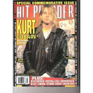    Hit Parader Magazine Kurt Cobain March 2003 