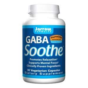  Jarrow Formulas GABA Soothe Size 30 Vegetarian Capsules 