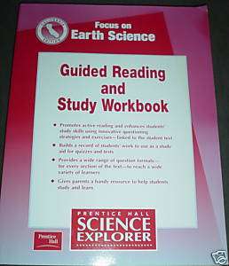 Prentice Hall EARTH Science 6th Grade 6 WORKBook L@@K! 9780130527271 