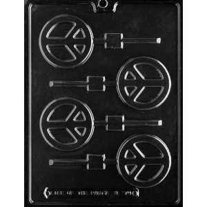  PEACE SIGN LOLLY Miscellaneous Candy Mold Chocolate: Home 