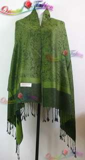 Wholesale Lot 20 Gorgeous Pashmina Silk paisley Scarf shawl SS006 Free 