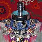 large heavy lapis lazuli necklace tribal kuchi jewelry $ 69