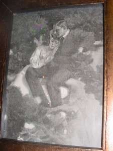 Whoa! Gibson Girl 1900 Print Man & Woman Framed (014)  