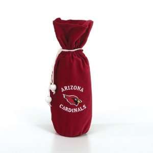 14 NFL Arizona Cardinals Velvet Wine Bottle Drawstring Bag:  
