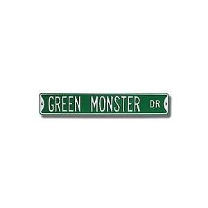  Steel Street Sign: GREEN MONSTER DR Sports & Outdoors