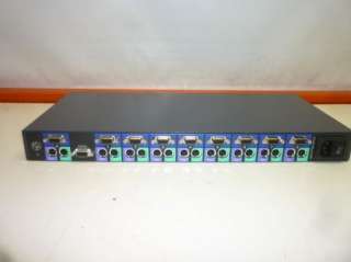 Dell Model 71PXP 8 Port Rack Mountable KVM Switch Tested  