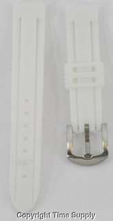 18 MM WHITE SILICON RUBBER WATCH BAND STRAP FOR LUMINOX  
