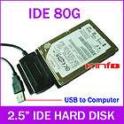80g 80gb ide hard disk hdd usb to