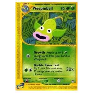  Pokemon   Weepinbell (65)   Aquapolis   Reverse Holofoil 