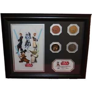  Disney Star Wars Weekend Framed Coin Collection Toys 