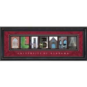  Alabama Crimson Tide Letter Art