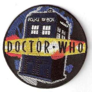 Dr Doctor Who ★ The Tardis. Embroided Sci Fi Iron on PATCH / BADGE 