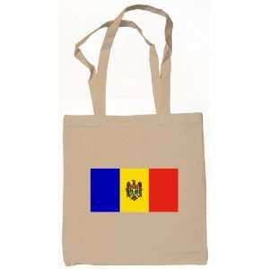  Moldova Moldovan Islands Flag Canvas Tote Bag Natural 