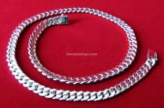 24 925 STERLING SILVER MENS CHAIN NECKLACE HEAVY&THICK  