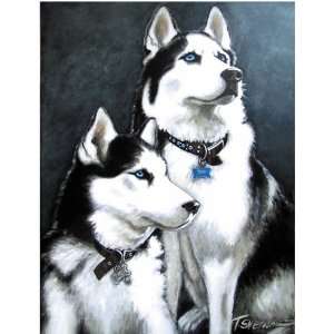  ALASKAN HUSKIES PRINT