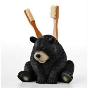  BacovaÂ® Vintage Lodge Bear Toothbrush Holder
