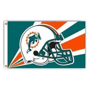  Miami Dolphins 3x5 Helmet Design Flag: Sports & Outdoors