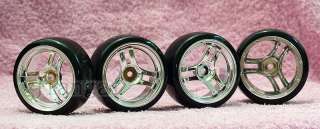 4PCS 1/10 RC Car Wheel,Rim & Drift Tyre,Tires S1D23  