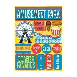 Signature Dimensional Stickers 4.5X6 Sheet Amusement Park (3 Pack)