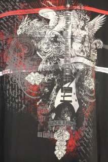 Dikotomy T Shirt Rock Lives Gothic Motif Guitar L  