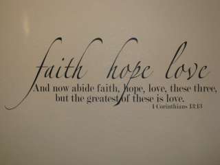   Love Bible Verse Vinyl Wall Lettering Wall Quote Wall Decal  