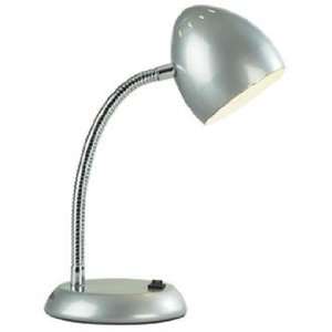  Silver Gooseneck Mini Desk Lamp