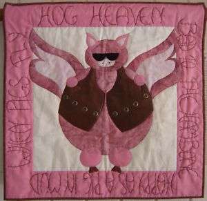 Hog Heaven Harley Lovers Applique Quilt Pattern  