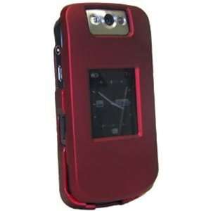   Hard Case for BlackBerry Flip Pearl 8220 (Red) Cell Phones