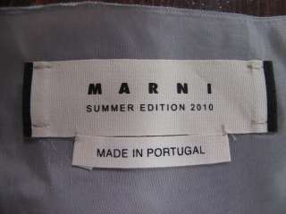 Marni Summer Edition 2010 Gray Sheer Black Strap Slip/Dress 42  
