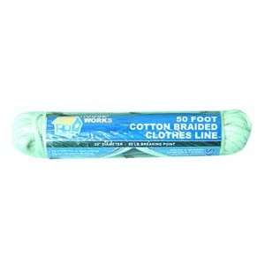  Rope 50ft Cotton Braided Clothes Line: Home & Kitchen