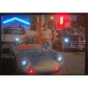  James Dean Car Neon/LED Poster