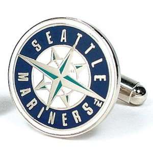  Seattle Mariners MLB Logod Executive Cufflinks w/Jewelry Box 