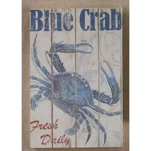   Maryland Blue Crab Wooden Wall Plaque Art Decor
