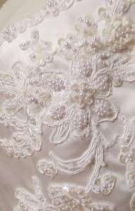 Jacquelin A line Princess Ivory Wedding Gown Sample Dress Sz 14 Style 
