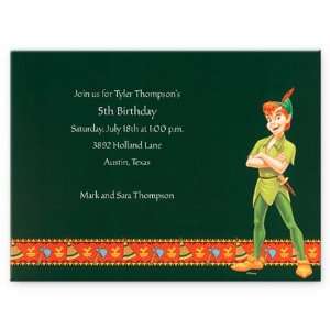  Party Time with Peter Pan Birthday Invitation: Toys 
