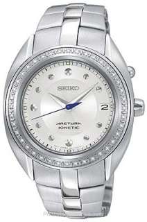 More Seiko Ladies Seiko Arctura Kinetic® Stainless Steel Watch with 