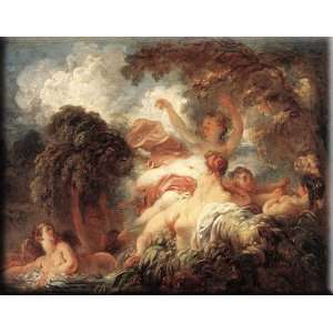 The Bathers 30x23 Streched Canvas Art by Fragonard, Jean Honore