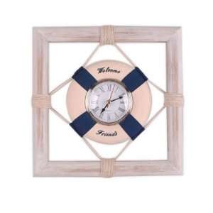  Life Ring w/ Frame Clock   Nautical: Home & Kitchen