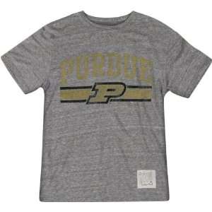  Purdue Boilermakers Retro Brand Tri Blend T Shirt: Sports & Outdoors
