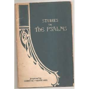  Studies in the Psalms Janie Mcgaughey Books