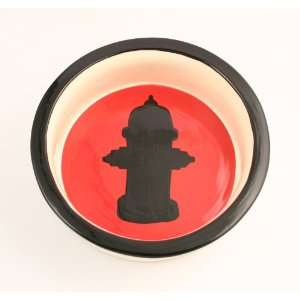  Melia ceramic dog bowl, 3.5 cup fire hydrant dog bowl design 