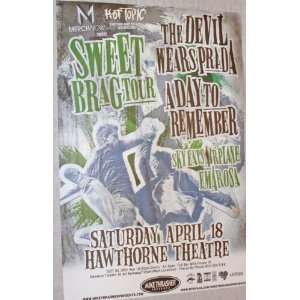 A Day to Remember Poster   Concert Flyer   Devil Wears 